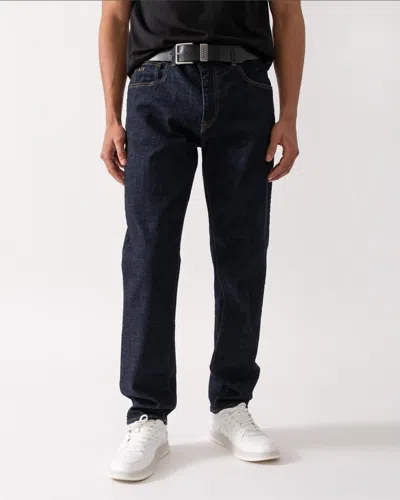 Armani Exchange Mens Straight Cut 5 Pocket Jeans In Blue
