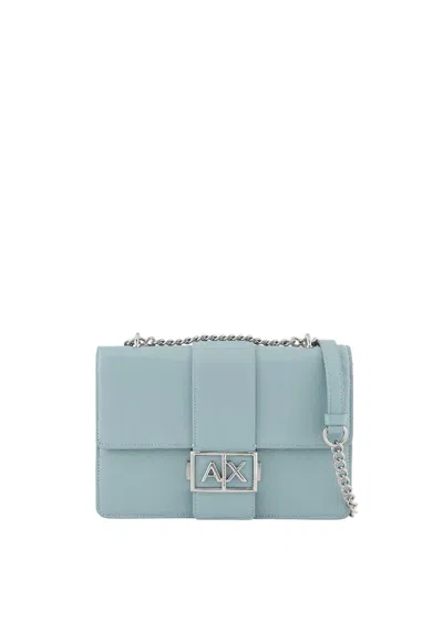 Armani Exchange Messenger Woman  Xw000070af12039-u8027 Celeste In Blue