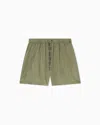 Armani Exchange Metallic Effect Shorts In Multi