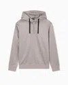 Armani Exchange Micro Texture Hoodie In Neutral