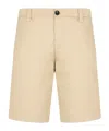 Armani Exchange Mid-rise Chino Shorts In Nude