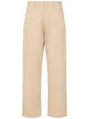 Armani Exchange Mid-rise Straight-leg Trousers In Neutrals