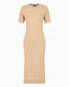 Armani Exchange Midi Dresses In Beige