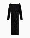Armani Exchange Midi Dresses In Black