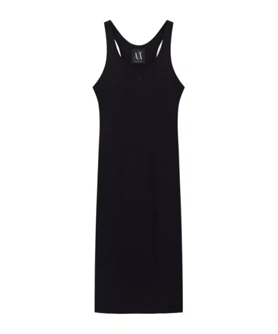 Armani Exchange Midi Dresses In Black