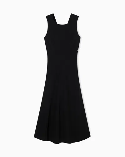 Armani Exchange Midi Dresses In Black