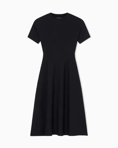 Armani Exchange Midi Dresses In Animal Print