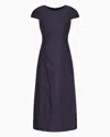 Armani Exchange Midi Dresses In Navy Blue