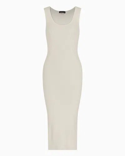 Armani Exchange Midi Dresses In White