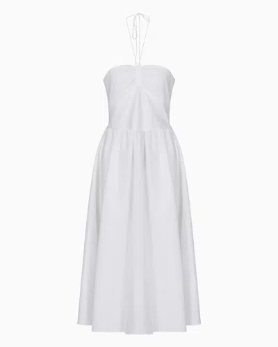 Armani Exchange Midi Dresses In White