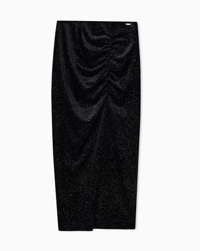 Armani Exchange Midi Skirts In Black