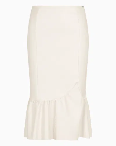 Armani Exchange Midi Skirts In White