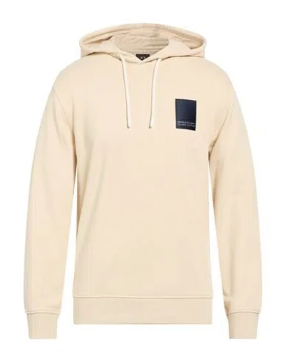 Armani Exchange Milano Edition Man Sweatshirt Beige Size L Cotton In Neutral