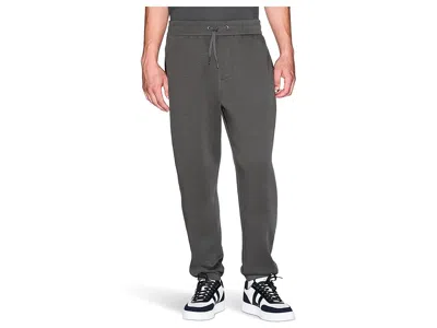 Armani Exchange Milano/new York Logo Drawstring Joggers In Gray