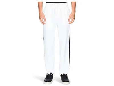 Armani Exchange Milano/new York Logo Drawstring Joggers In White