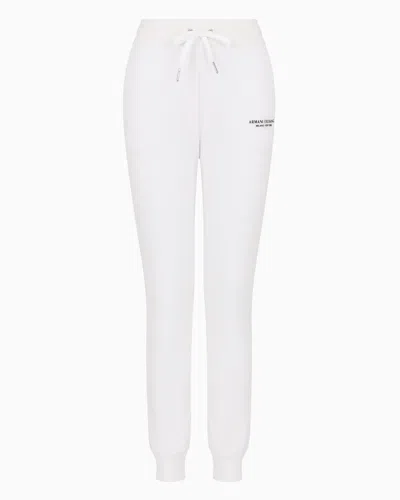 Armani Exchange Milano/new York Sweat Jogger Pants In White