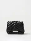 Armani Exchange Small Shoulder Bag With Quilted Workmanship In Black
