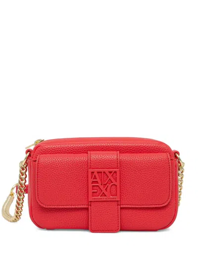 Armani Exchange Mini Logo-embellished Cross-body Bag In Red