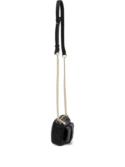 Armani Exchange Mini Logo-plaque Cross-body Bag In Black
