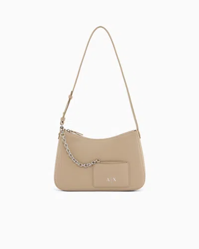 Armani Exchange Mini Shoulder Bag In Brown