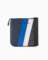 Armani Exchange Monogram And Stripe Flat Shoulder Bag In Patterned