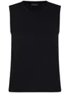 Armani Exchange Monogram-jacquard Vest In Black
