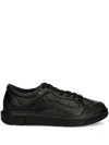 Armani Exchange Monogram-logo Sneakers In Black