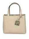 Armani Exchange Monogram-pattern Tote Bag In Neutrals