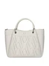 Armani Exchange Monogram-pattern Tote Bag In White