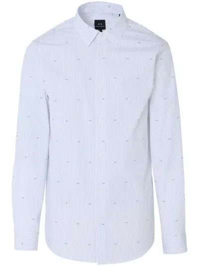 Armani Exchange Monogram Shirt In White