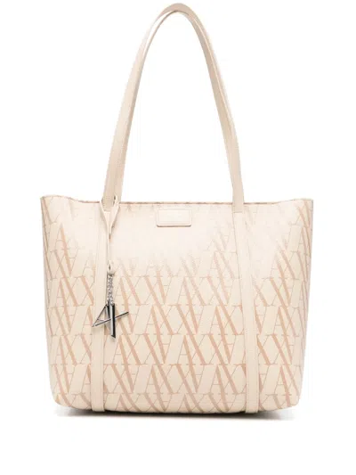 Armani Exchange Monogram Tote Bag