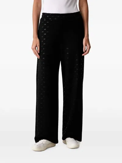 Armani Exchange Monogram-pattern Trousers In Multi