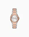 Armani Exchange Three-hand Watch With Steel Strap