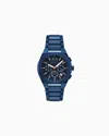 Armani Exchange Montres À Bracelet En Acier In Blue