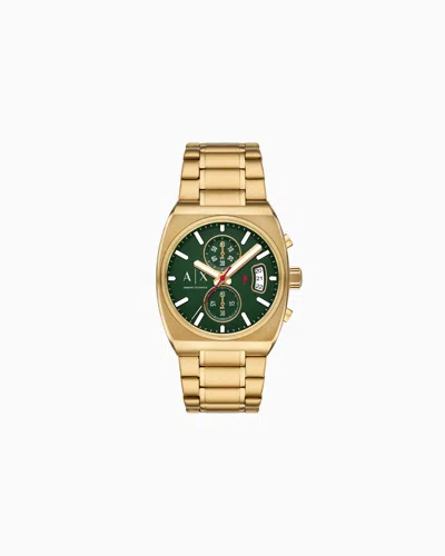 Armani Exchange Montres À Bracelet En Acier In Gold