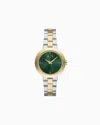 Armani Exchange Two-hand Two-tone Stainless Steel Watch In Multicolore