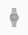 Armani Exchange Automatic Stainless Steel Watch In Multicolore
