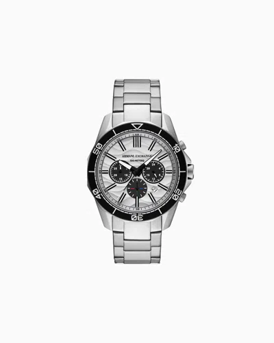 Armani Exchange Chronograph Stainless Steel Watch In Multicolore