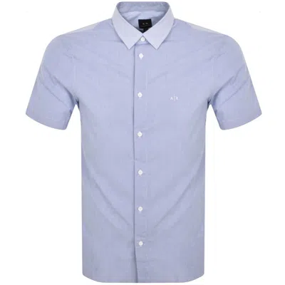 Armani Exchange Multi Patterned Shirt Blue