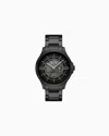 Armani Exchange Automatic Gunmetal Stainless Steel Watch In Multicoloured