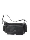 Armani Exchange Multi-pocket Shoulder Bag In Neutral
