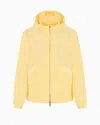 Armani Exchange Nylon Hooded Blouson In Yellow