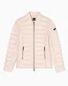 Armani Exchange Packable Quilted Down Jacket In Pink