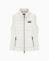 Armani Exchange Packable Sleeveless Down Jacket In Sand
