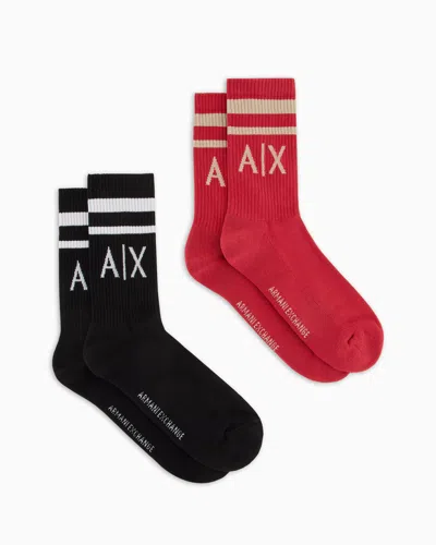 Armani Exchange Packung Mit 2 Paar Socken Mit Logo In Rot