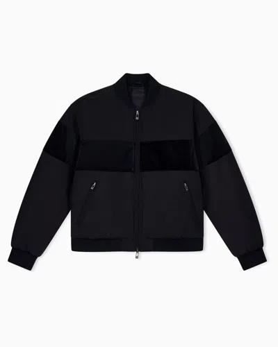 Armani Exchange Padded Blouson Jacket In Black