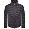Armani Exchange Padded Down Jacket Navy In Black