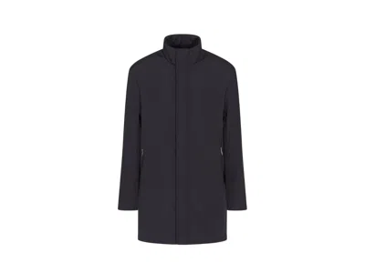 Armani Exchange Padded Jacket For Men In Blue