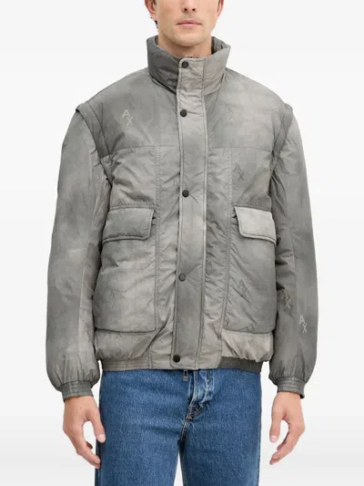 Armani Exchange Padded Pocket Jacket In Gray