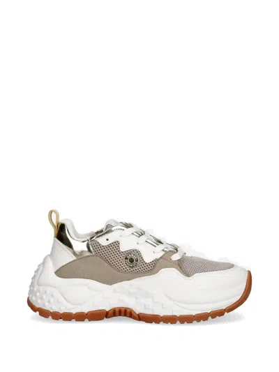 Armani Exchange Panelled Chunky-sole Sneakers In White